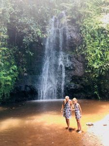 Devant la cascade - Jardin d'eau - Tahiti - Polynésie