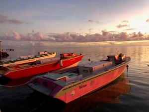 Coucher de soleil - Tahiti - Polynésie