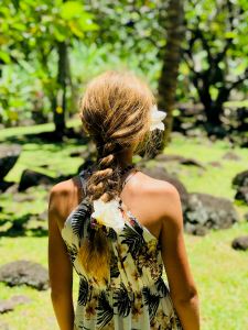 Tresse à la mode Polynésienne - Tahiti - Polynésie