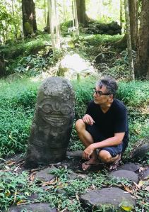 Salut le Tiki souriant ! - Hiva Oa - Iles Marquises - Polynésie