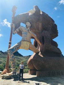 Tuhiva, le tiki géant qui regarde la mer - Taiohae - Nuku Hiva - Iles Marquise - Polynésie