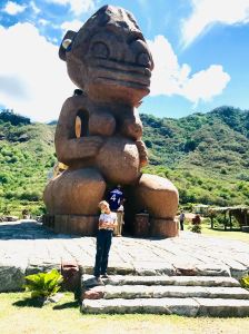 Tuhiva, le tiki géant qui regarde la mer - Taiohae - Nuku Hiva - Iles Marquise - Polynésie