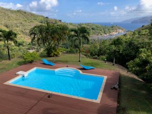 La vue depuis la Villa Enata - Hiva Oa - Iles Marquises Polynésie