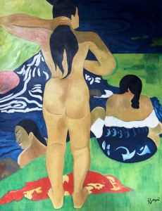 Reproduction des toiles de Gauguin - Musée Gauguin - Atuana - Hiva Oa - Iles Marquises - Polynésie