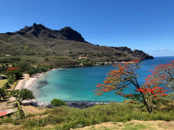 La jolie baie de Taiohae - Nuku Hiva - Iles Marquises - Polynésie