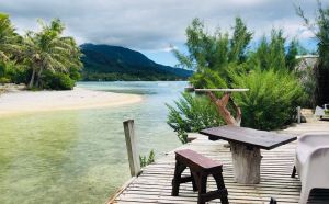 Pause café au Lagoonarium - Moorea - Polynésie