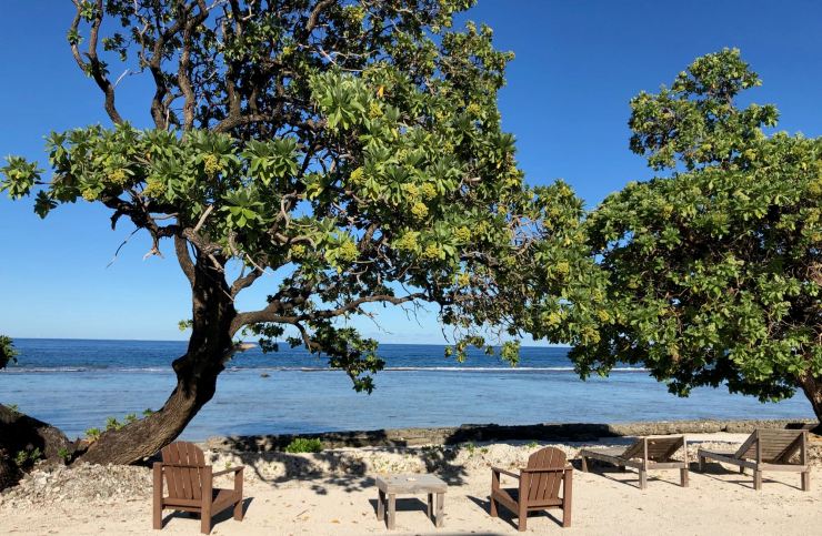 Devant chez nous, au Tifaifai et Café - Huahine - Polynésie