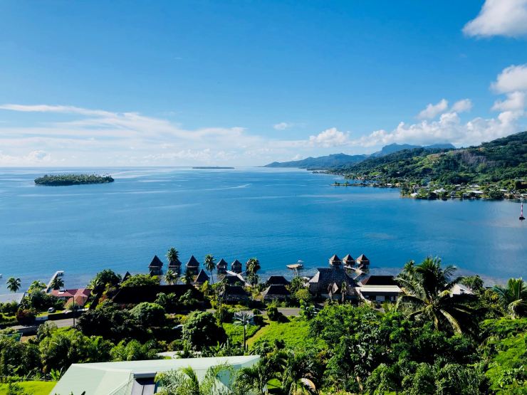 Vue de notre bungalow - Villa Tonoï - Raiatea - Polynésie