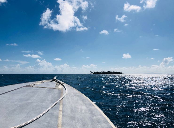 En route vers le Motu Ofetaro - Raiatea - Polynésie