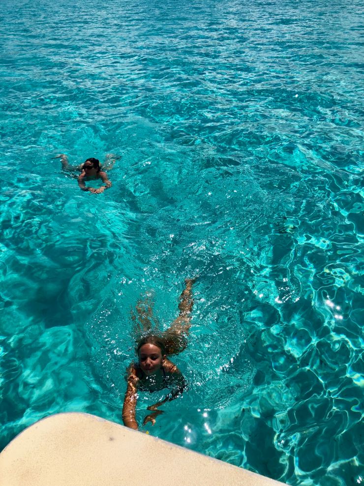 Dans le lagon - Polynésie