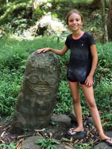 Il est pas mignon ce tiki souriant ? - Hiva Oa- Iles Marquises - Polynésie