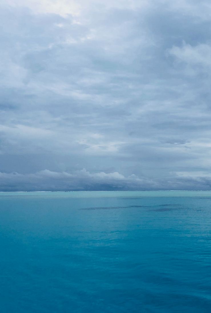 Arrivée dans le lagon de Tahiti - Polynésie