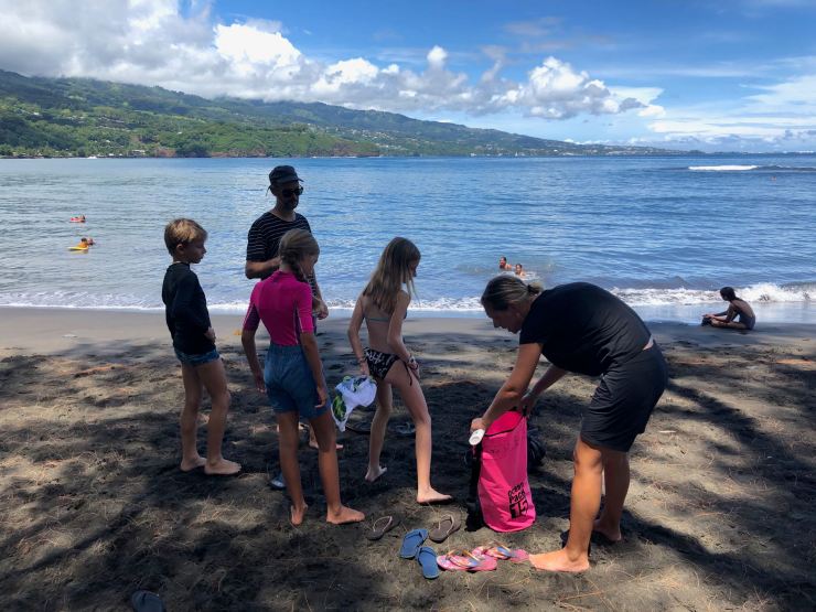 Jolie plage de la pointe Vénus - Tahiti - Polynésie