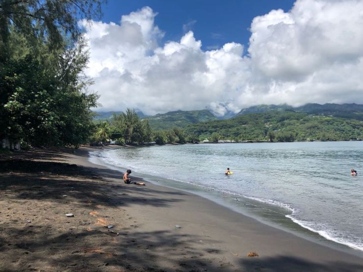 Jolie plage de la pointe Vénus - Tahiti - Polynésie