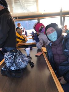 On tente de se réchauffer ! - Sur le Lago Argentino - Parc National "Los Glaciares" - Argentine