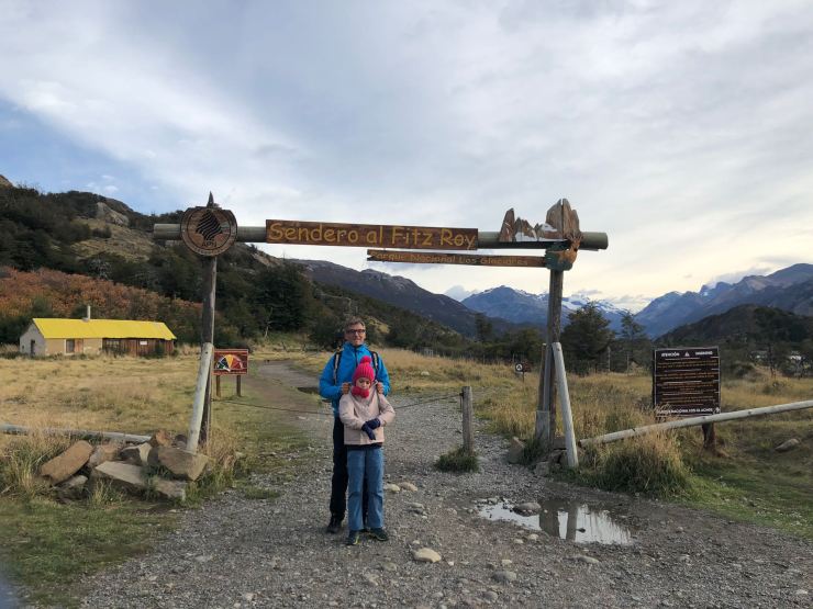 Au depart du mythique treck "Fitz Roy" - El Chalten - Argentine