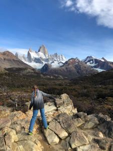 Eden devant le Fitz Roy - El Chaltén - Argentine