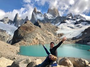 On est tout en haut ! - Laguna de los tres et Fitz Roy - Patagonie - Argentine