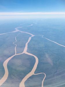 Fleuve Iguazu vu du ciel - Argentine