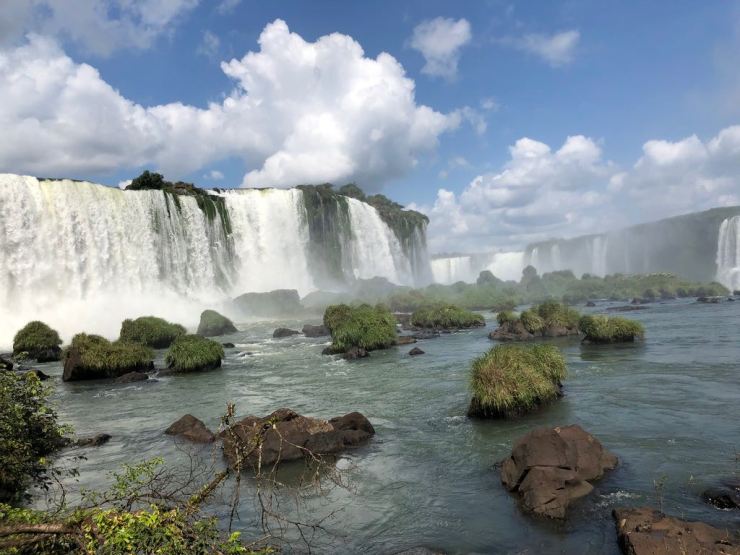 Chutes d'Iguazu depuis les passerelles côté Brésil