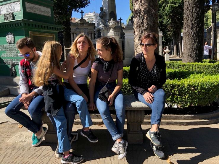 Petite pause dans le cimetière de Recoleta - Buenos Aires - Argentine