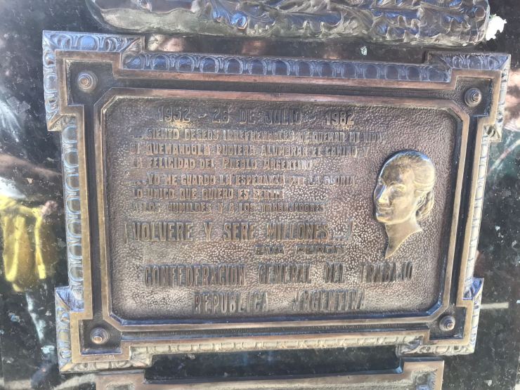 Evita Forever - Cimetiere de Recoleta - Buenos Aires - Argentine