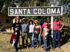 Toute la bande à Santa Coloma - Pampa - Argentine