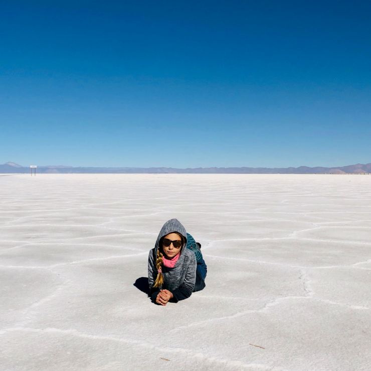 Sur le Salar - Salinas grandes - Nordeste - Argentine
