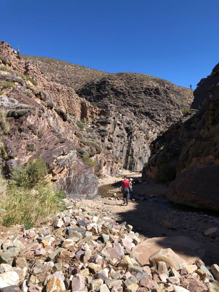 Le long de la Rivière Hasamayo au fond de la Garganta del Diablo - Tilcara - Nordeste - Argentine
