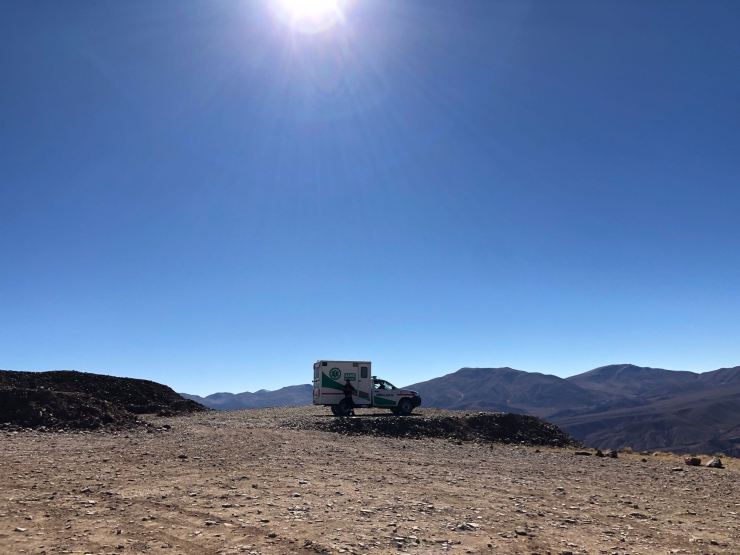 Ambulance contre le mal d'altitude - El Hornocal, 4350 mètres - Nordeste - Argentine