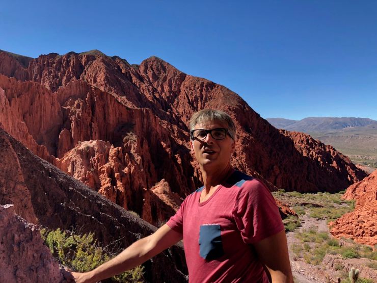 Geoffrey au sommet - Quebrada de la senoritas - Uquia - Nordeste - Argentine