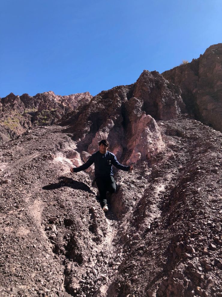 Ivan contrôle le dérapage - Quebrada de la senoritas - Uquia - Nordeste - Argentine