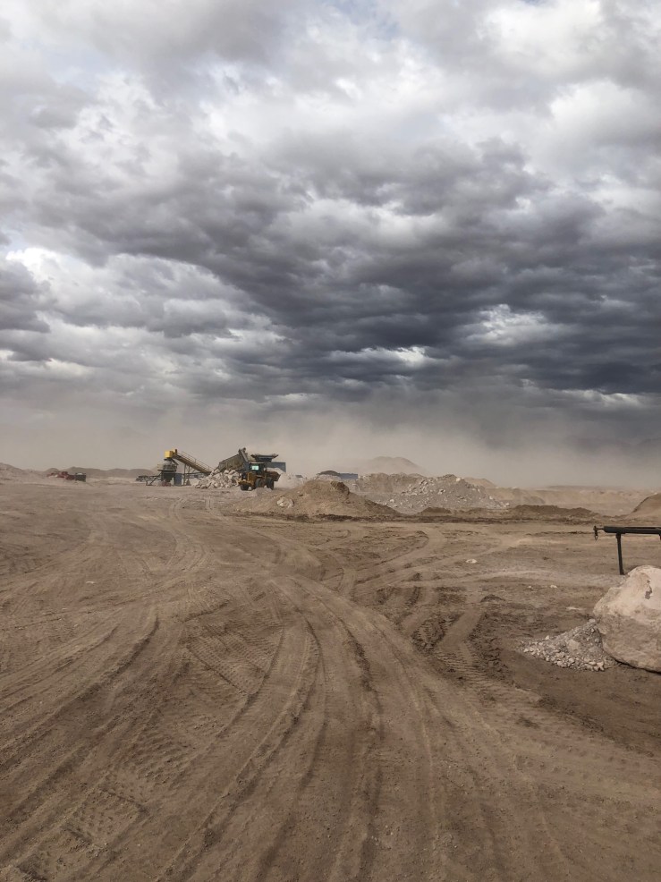 Salar d'Atacama - Piste et extraction de Lithium - Chili