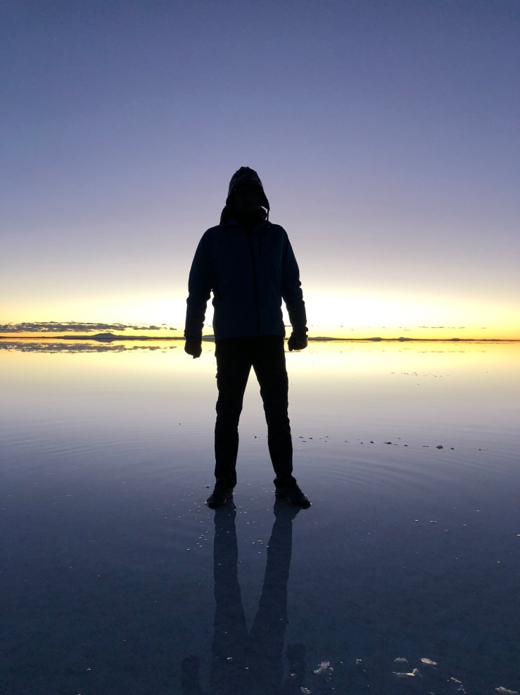 Lever de soleil sur le Salar d'Uyuni - Bolivie
