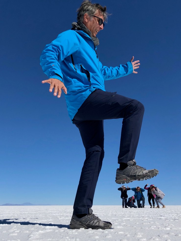 Jeux de perspective - Salar d'Uyuni - Bolivie