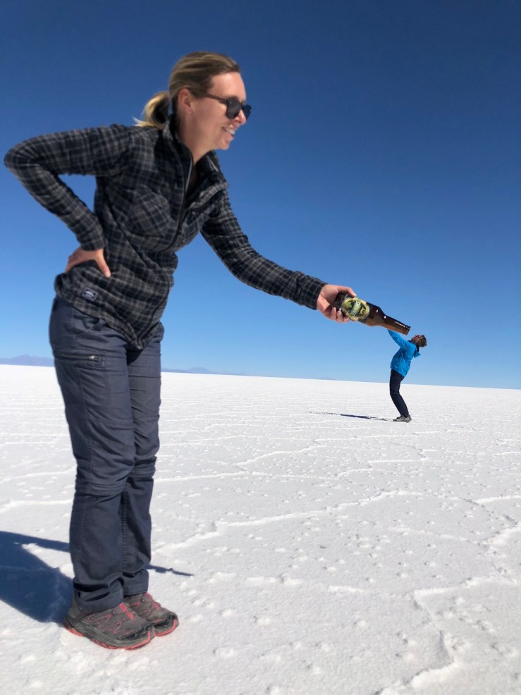 Jeux de perspective - Salar d'Uyuni - Bolivie
