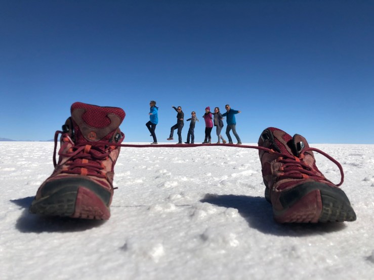 Jeux de perspective - Salar d'Uyuni - Bolivie