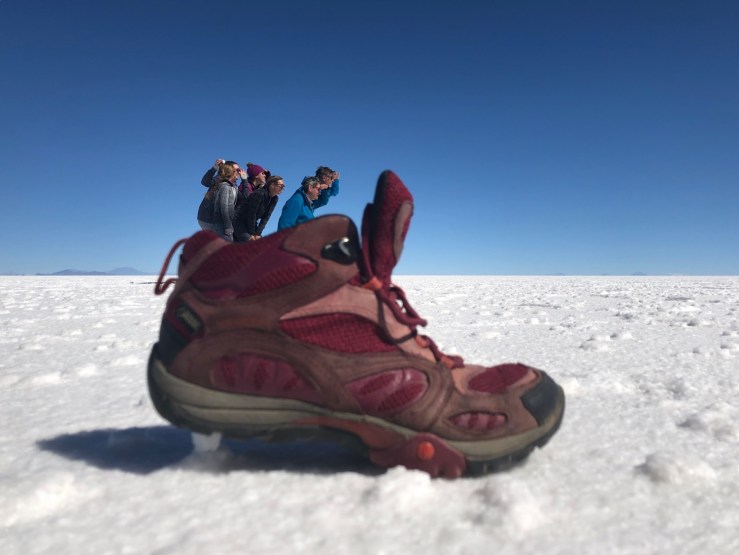 Jeux de perspective - Salar d'Uyuni - Bolivie