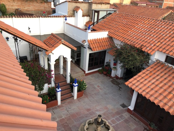 Cour intérieure - "El Jardin de su Merced" - Sucre - Bolivie