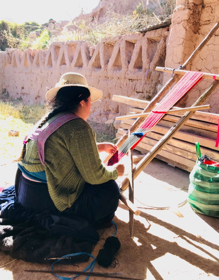 Tisserande Jalq'A - Potolo - Region de Sucre - Bolivie